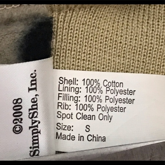 NWOT Beige twill quilted bomber jacket for dog - Picture 8 of 13